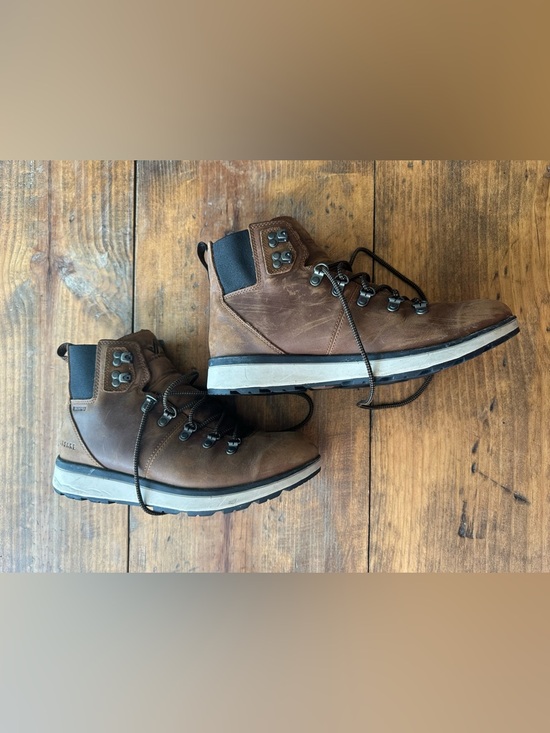 Forsake Other - Forsake Men's Brown Leather Lace-Up Davos High Boot Size 8.5